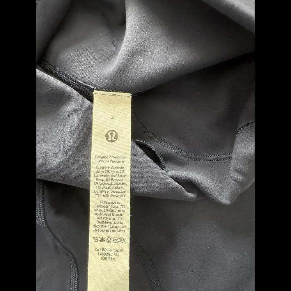 Lululemon Wunder Train High Rise 28” True Navy Size 2 NWT